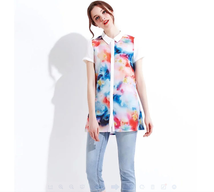 WT6137 Colourful Top As Picture